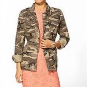 Rhyme and echo studded camo jacket